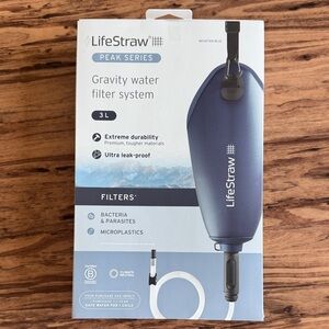 Peak Series Gravity Water Filter System - Blue